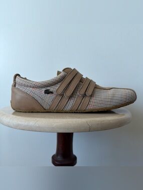 Vintage ‘Lacoste’ Plaid Mystere Tennis Club Sneakers